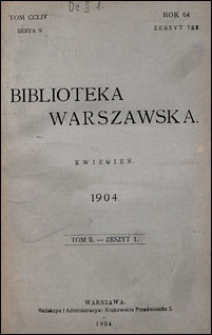 Biblioteka Warszawska 1904 t. 2 z. 1