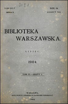 Biblioteka Warszawska 1904 t. 3 z. 1