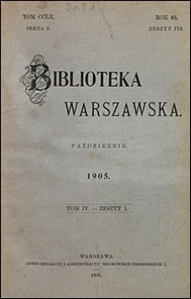 Biblioteka Warszawska 1905 t. 4 z. 1