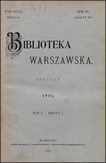 Biblioteka Warszawska 1906 t. 1 z. 1