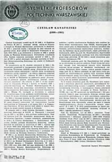 Czesław Kanafojski (1898-1981)