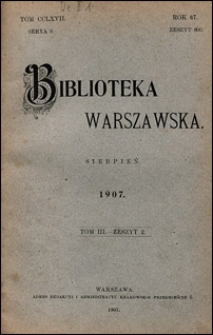 Biblioteka Warszawska 1907 t. 3 z. 2