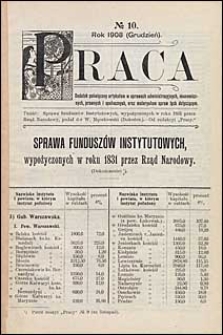 Biblioteka Warszawska 1908 t. 4 nr 10 dodatek