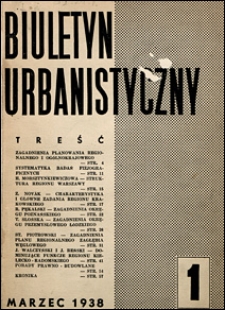 Biuletyn Urbanistyczny 1938 nr 1