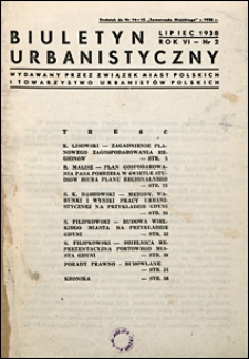 Biuletyn Urbanistyczny 1938 nr 2
