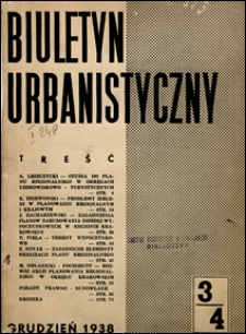 Biuletyn Urbanistyczny 1938 nr 3/4