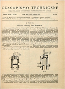 Czasopismo Techniczne 1915 nr 25