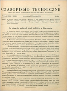 Czasopismo Techniczne 1915 nr 29