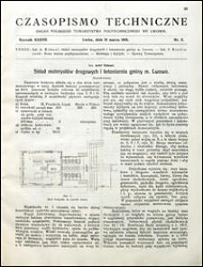 Czasopismo Techniczne 1919 nr 5