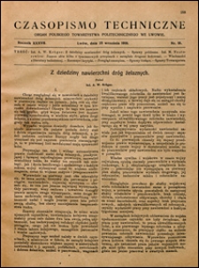 Czasopismo Techniczne 1919 nr 18