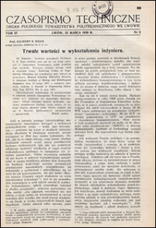 Czasopismo Techniczne 1939 nr 6