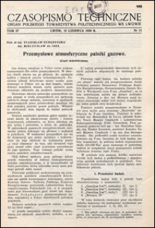 Czasopismo Techniczne 1939 nr 11