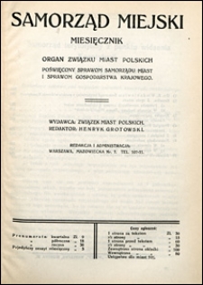 Samorząd Miejski 1926 nr 5