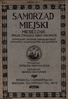 Samorząd Miejski 1925 z. 6