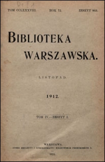 Biblioteka Warszawska 1912 t. 4 z. 2