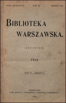 Biblioteka Warszawska 1912 t. 4 z. 3