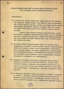 Studium demograficzne jako podstawa planu strefowego miasta (na przykładzie planu zabudowania Krakowa)
