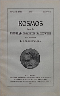 Kosmos 1933 nr 2. Seria B. Przegląd zagadnień naukowych