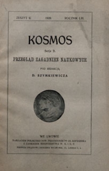 Kosmos 1928 nr 2. Seria B. Przegląd zagadnień naukowych