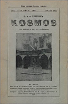 Kosmos 1932 nr 1-4 cz. 2. Seria A. Rozprawy