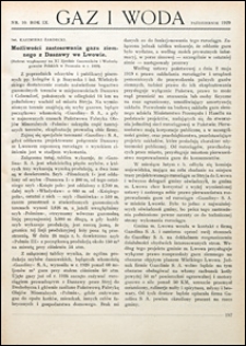 Gaz i Woda 1929 nr 10