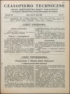 Czasopismo Techniczne 1923 nr 13
