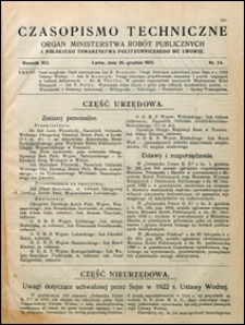 Czasopismo Techniczne 1923 nr 24