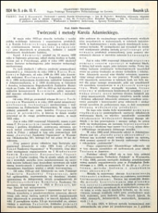 Czasopismo Techniczne 1934 nr 9