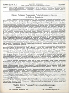 Czasopismo Techniczne 1934 nr 18