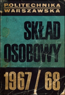 Skład osobowy. Rok akademicki 1967-1968