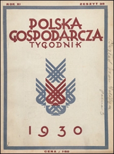 Polska Gospodarcza 1930 nr 35