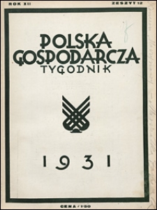Polska Gospodarcza 1931 nr 12