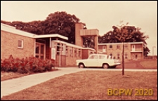 Ośrodek Zdrowia, widok od frontu, Harlow, Anglia, Wielka Brytania