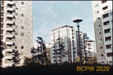 Osiedle mieszkaniowe Bellah&oslash;j, wieżowce, widok zewnętrzny, Kopenhaga, Dania