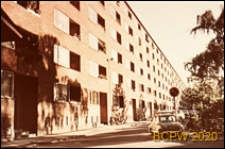 Budynek mieszkalny sześciokondygnacyjny, elewacja budynku, Kopenhaga, Dania