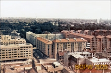 Osiedle przy ulicy Borgergade, widok z kopuły Kościoła Marmurowego (przykład sanacji), Kopenhaga, Dania