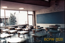 Szkoła Munkeg&aring;rd, wnętrze klasy, Kopenhaga, Dania