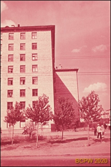 Dzielnica południowo-zachodnia, budynek mieszkalny ośmiokondygnacyjny, fragment elewacji, Moskwa, Rosja