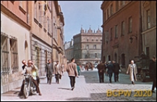 Ulica Bramowa, widok od strony Bramy Krakowskiej na kamienice przy Rynku, Lublin