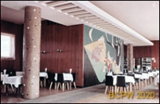 Kawiarnia, widok wnętrza z malowidłem naściennym, Tychy-Nowe Tychy