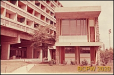 Miasteczko Uniwersyteckie, Dom Brazylijski, fragment elewacji gmachu głównego oraz fasada budynku klubu, Paryż, Francja