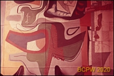 Miasteczko Uniwersyteckie, Pawilon Szwajcarski, wnętrze sali, fragment polichromii mebli, Paryż, Francja