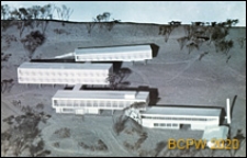 Dom Turysty, makieta czterech budynków z widokiem dachu piątego budynku, Sandomierz