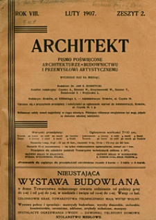 Architekt 1907 z. 2