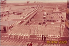 Port lotniczy Paryż-Orly, skrzydło boczne, widok panoramiczny z tarasu, Francja