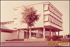 Europejski Ośrodek Badań Jądrowych CERN, wejście do pawilonu przemysłowego, Genewa, Szwajcaria